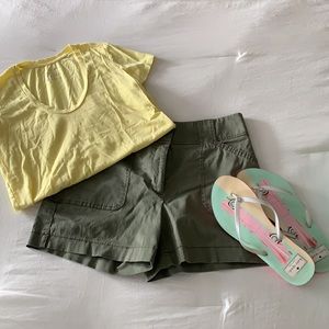 Khaki green WHBM shorts